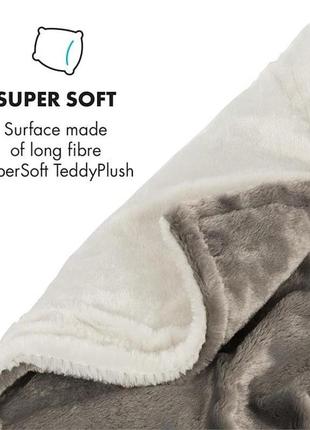 Электрическое одеяло, электроодеяло, покрывало, теплый плед klarstein watson supersoft 180*1303 фото