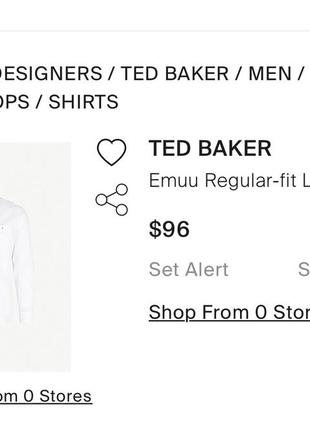 Рубашка рубашка льняная льняная льняная лен белая ted baker9 фото