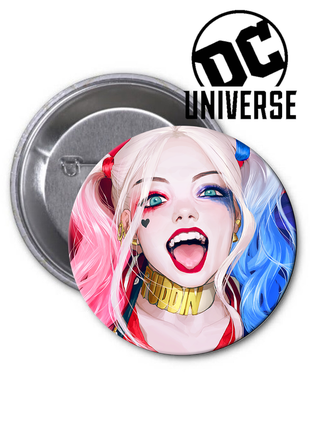 Значок dc comics harley quinn харли квинн