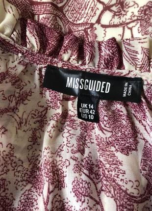 Сукня в анімалістичний принт missguided розмір 12/1410 фото