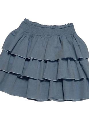 Юбка трехярусная.