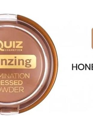 Бронзатор quiz bronzing illumination powder 01, 02 honey bronze 12 г2 фото