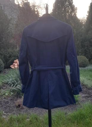 Темно- синій тренч/ плащ 4
