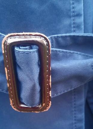 Темно- синій тренч/ плащ 7