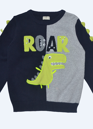 Синий джемпер свитер f&amp;f для мальчика 6-7 лет