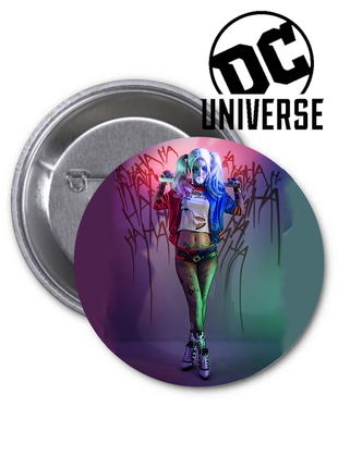 Значок dc comics harley quinn харли квинн