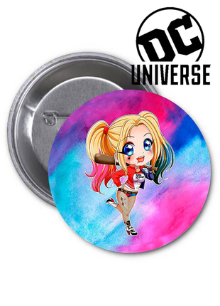 Значок dc comics harley quinn харли квинн