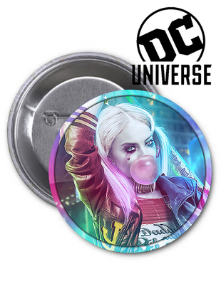 Значок dc comics harley quinn харли квинн