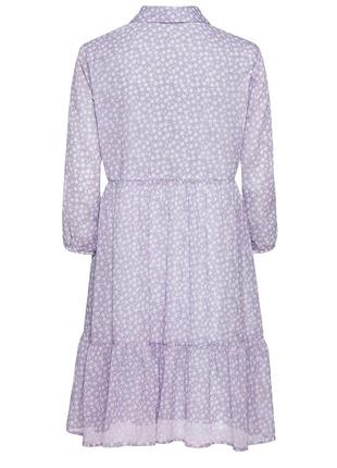 Лілова кежуал сукня кльош, сорочка esmara з квітковим принтом3 фото