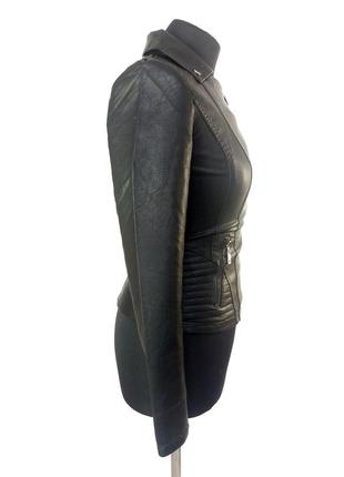 Куртка косуха angmifer 962. классический черный цвет.5 фото