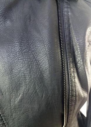 Куртка косуха angmifer 962. классический черный цвет.9 фото