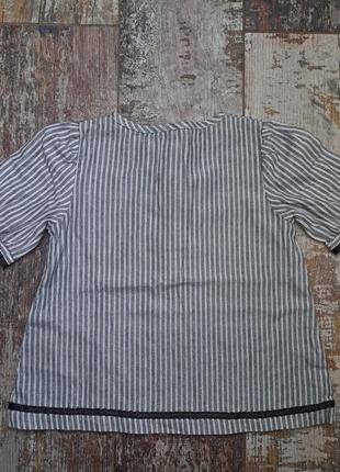 Блузка с коротким рукавом двухслойная для девочки 3-4 года3 фото