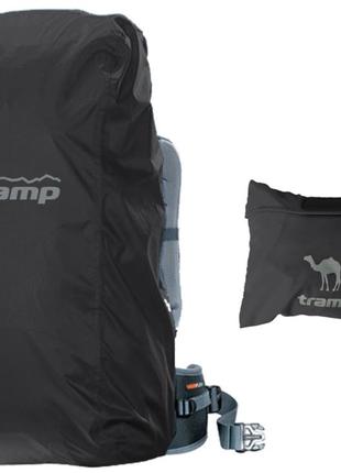 Чехол на рюкзак tramp чорний 20-35 л. s захист від води та пилу