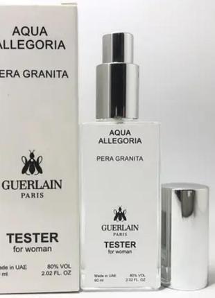 Тестер жіночий guerlain aqua allegoria pera granita (аква алегорія пера граніта) 60 мл1 фото