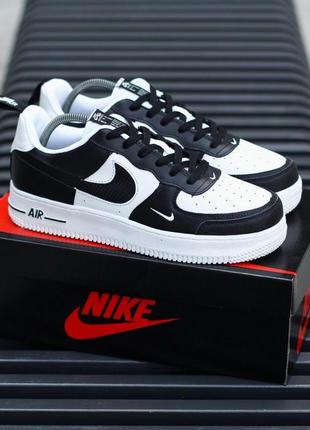 Мужские кроссовки nike air force 1 black white v4 скидка sale / smb