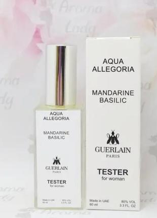 Тестер женский guerlain aqua allegoria mandarine basilic (аква аллегория мандарин, базилик) 60 мл