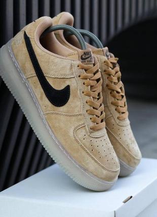 Мужские кроссовки nike air force low luxury suede / smb