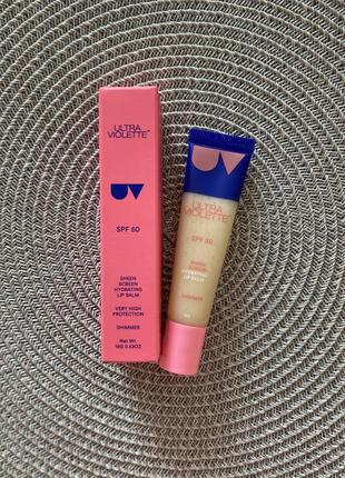 Зволожуючий бальзам для губ ultra violette sheen screen hydrating lip balm spf50, 15 ml