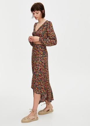 Костюм в квітковий принт pull&bear