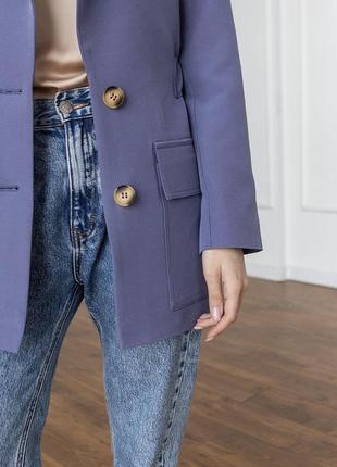 Піджак жіночий однобортний, лавандовий, original brand, premium quality5 фото