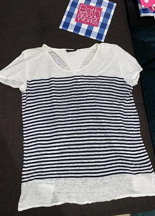 Льняна футболка massimo dutti m