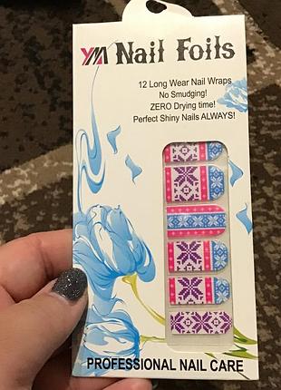 Классные наклейки для ногтей узор