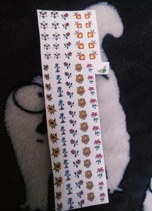 Набор стильных переводных наклеек для ногтей