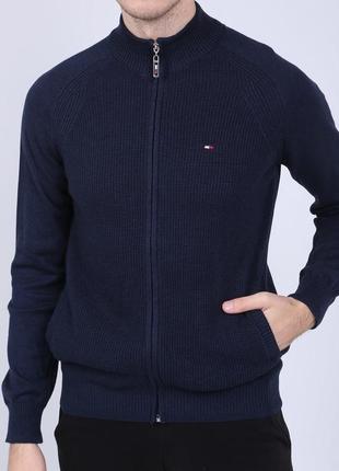 Мужская кофта джемпер на молнии tommy hilfiger оригинал