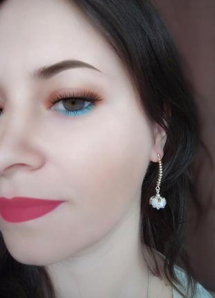 Серебряные серьги 925 пробы 7