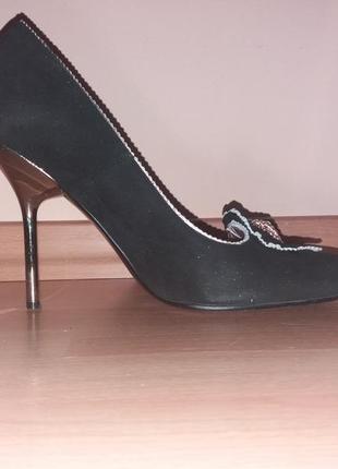 Туфлі замша/шкіра