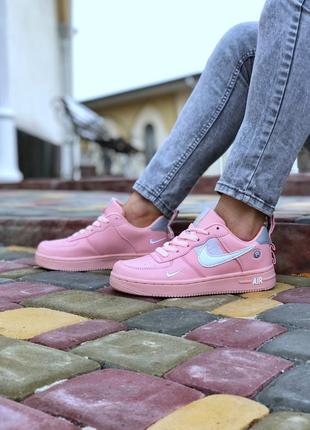 Кроссовки nike air force кросівки pink2 фото