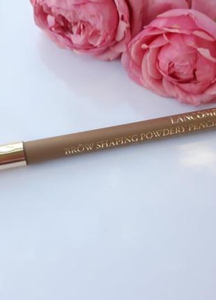 Олівець для брів lancome brow shaping powdery pencil1 фото