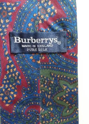 Burberrys (england) vintage  шелковый галстук5 фото