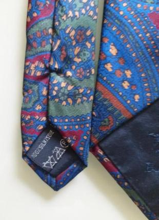 Burberrys (england) vintage  шелковый галстук6 фото