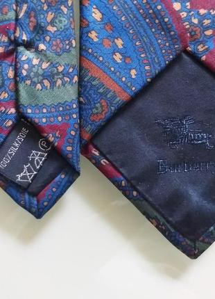 Burberrys (england) vintage  шелковый галстук7 фото