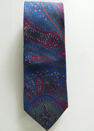 Burberrys (england) vintage  шелковый галстук9 фото