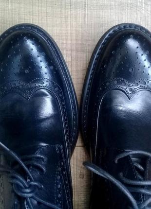 Кожаные мужские туфли-брогги от salvatore ferragamo!