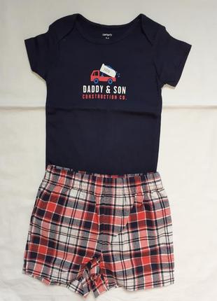 Комплект футболка і шорти для хлопчика carters на 24 міс