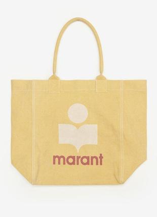 Isabel marant холщовая сумка тоут, шопер4 фото
