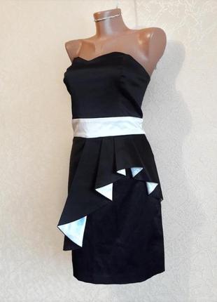 Платье черно-белое бюстье jane norman2 фото
