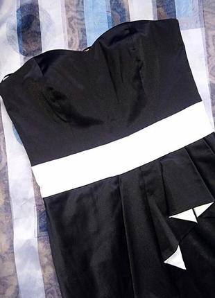 Платье черно-белое бюстье jane norman6 фото