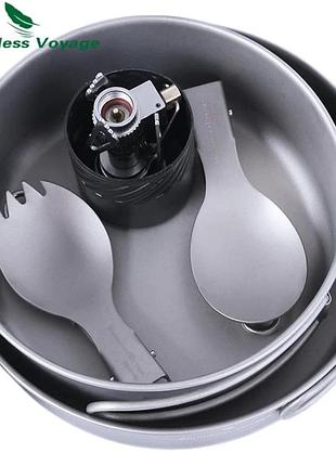 Посуд з титану boundless voyage + пальник