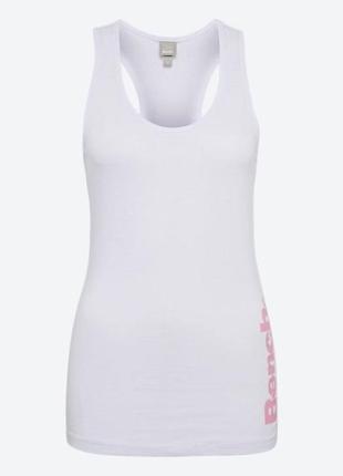 Спортивная майка bench white tank top with bench logo