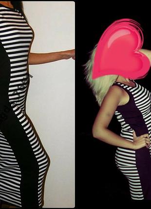 Плаття👗майка/ футляр в полоску