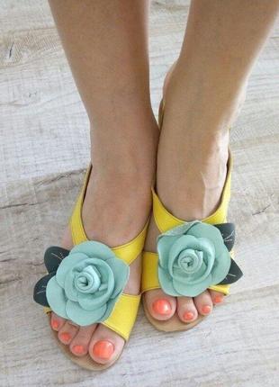 Женские фирменные босоножки -сандалии из натуральной кожи2 фото