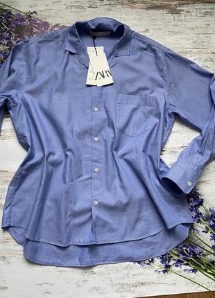 Оверсайз рубашка оксфорд zara, новая коллекция, размер м, l9 фото