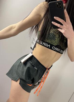 Спортивные шорты nike running dri-fit серые оригинальные найк4 фото