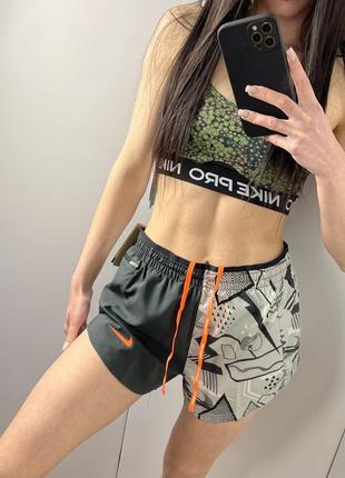 Спортивные шорты nike running dri-fit серые оригинальные найк5 фото