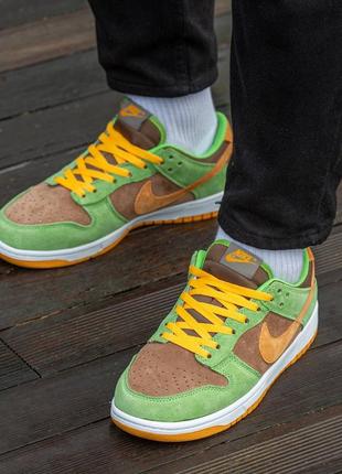 Мужские кроссовки nike sb dunk brown\haki#найк