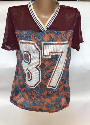 Стильная футболка сетка